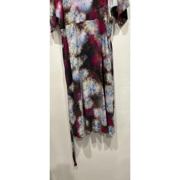 The Odells Tie Dye Monroe Tie Faux Wrap Dress Size Medium Anthropologie READ - Picture 9 of 10
